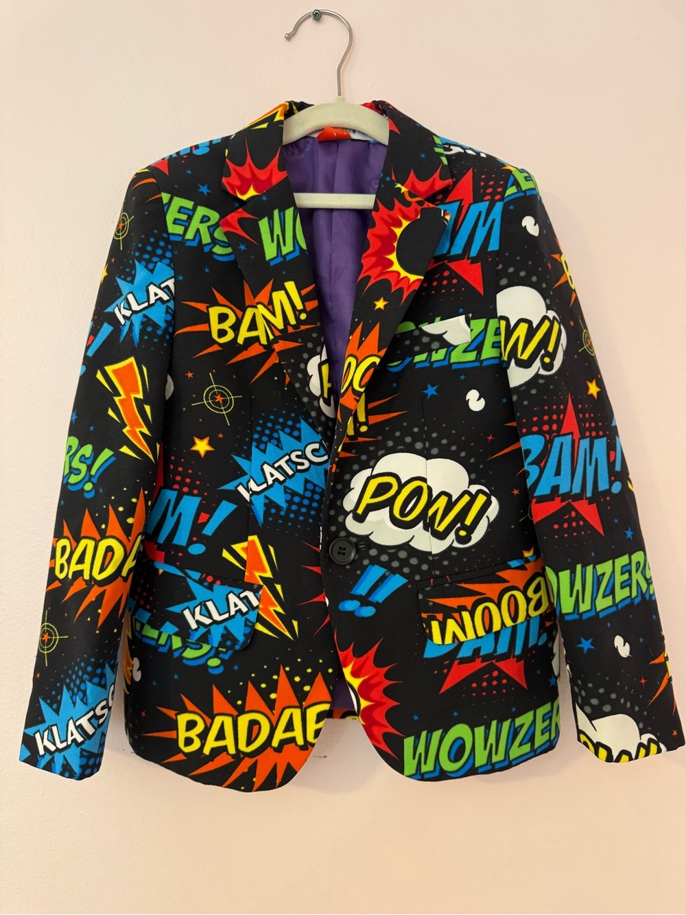 Boys Opposuits Badaboom Comic Pop Art Blazer Jacket Size 6